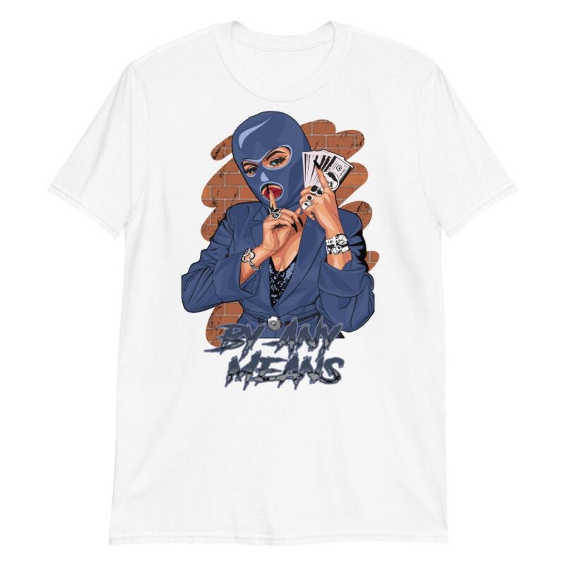 By Any Means T Shirt Made to Match Air Jordan 3 Retro Midnight Navy 3