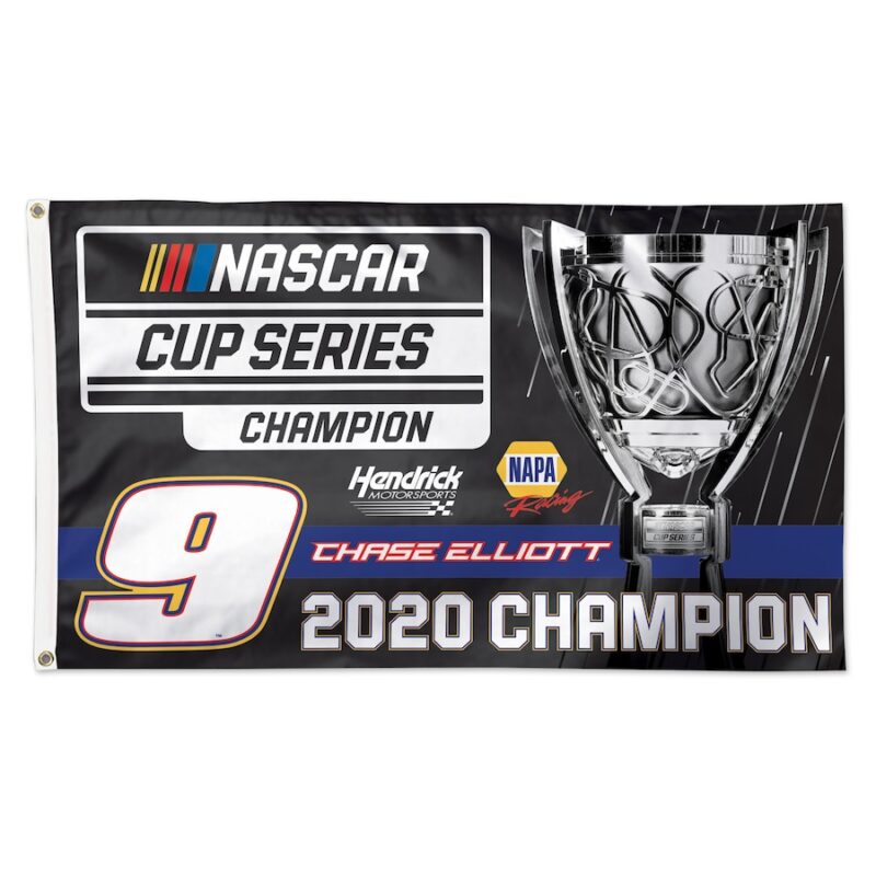 Chase Elliott 2020 Cup Series Champion 3x5ft Deluxe Banner Flag