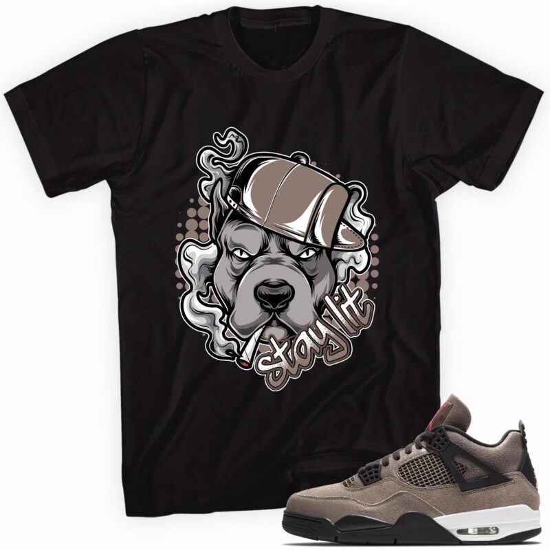 Custom Made to Match - Air Jordan 4 Retro Taupe Haze T-Shirt - Stay Lit Matching Outfits