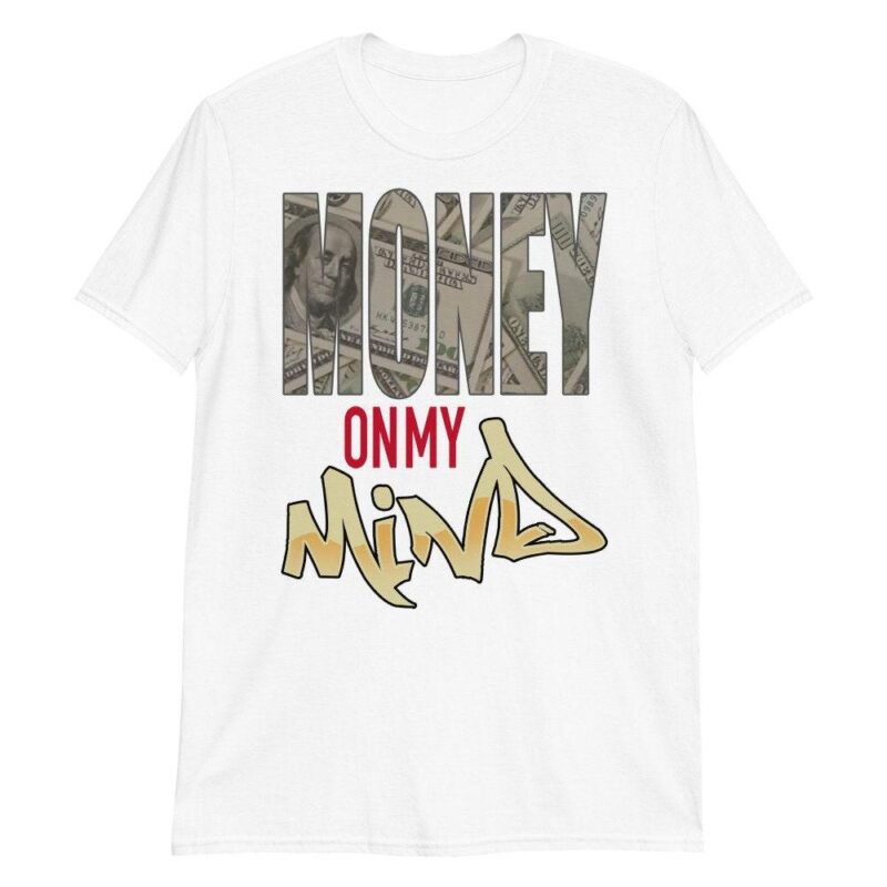 Custom Made to Match Air Jordan 5 Retro Off White Sail T Shirt Money On My Mind Matching Outfits 3