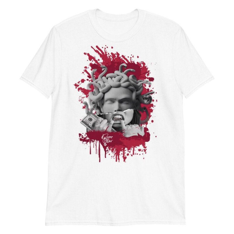 Custom Made to Match Air Jordan 6 Retro Carmine 2021 T Shirt Medusa Matching Outfits 2