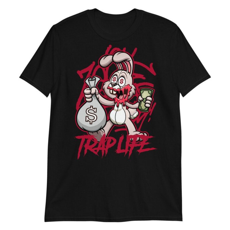 Custom Made to Match Air Jordan 6 Retro Carmine 2021 T Shirt Trap Rabbit Matching Outfits 3