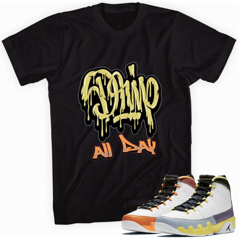 Custom Made to Match - Air Jordan 9 Retro Change The World T-Shirt - Drip All Day Matching Outfits