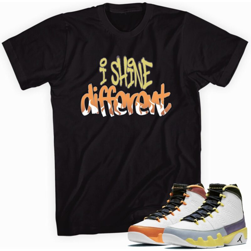 Custom Made to Match Jordan 9 Retro Change The World T-Shirt - Shine Different Matching Outfits