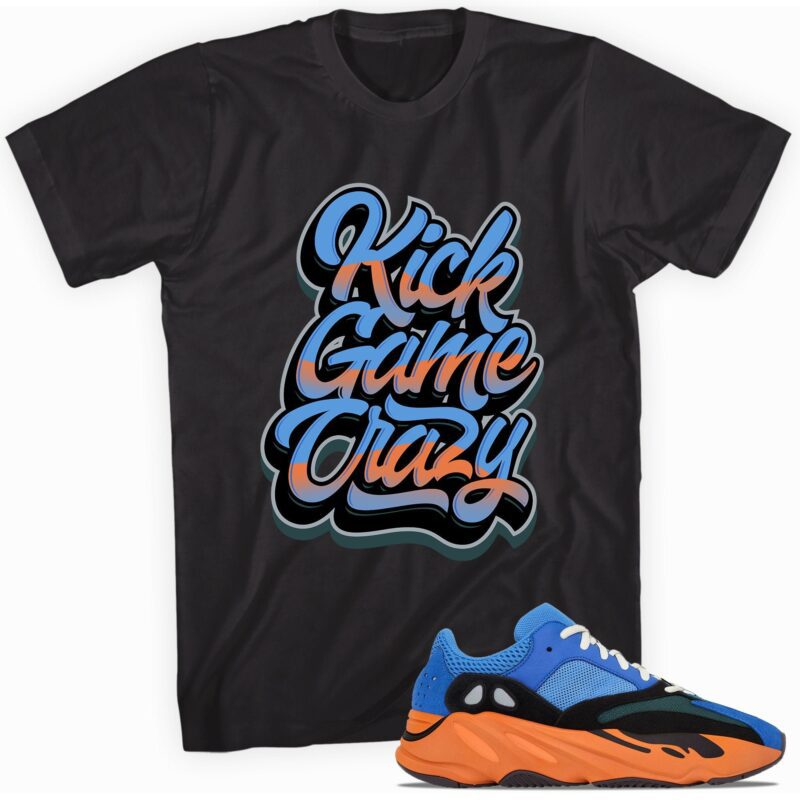 Custom tee made for Yeezy Boost 700 Bright Blue T-Shirt - Kick Game Crazy Matching Outfits