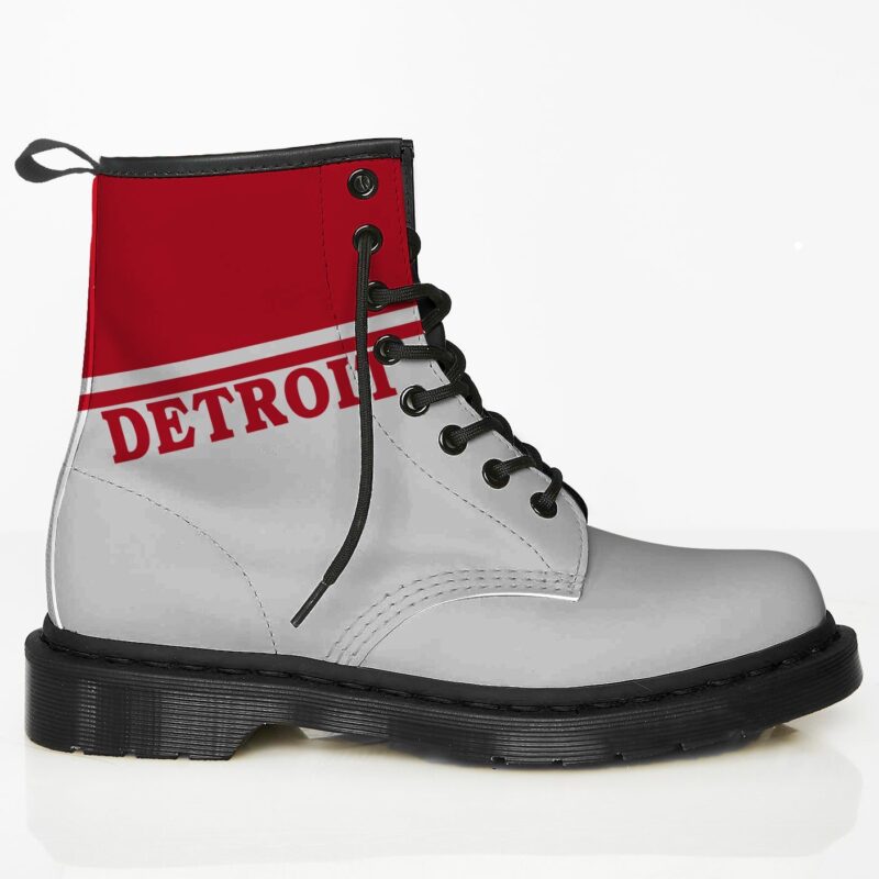 Detroit Custom Leather Boots For Fans