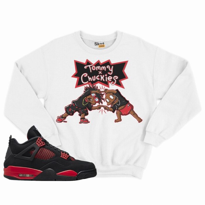 Fusion Rugrats Unisex Sweatshirt Match Jordan 4 Retro Red Thunder – Let ...