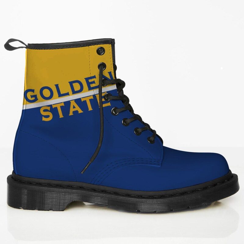 Golden State Custom Leather Boots For Fans