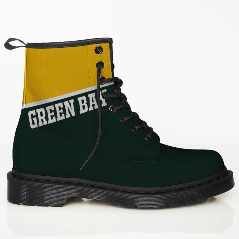 Green Bay Custom Leather Boots For Fans