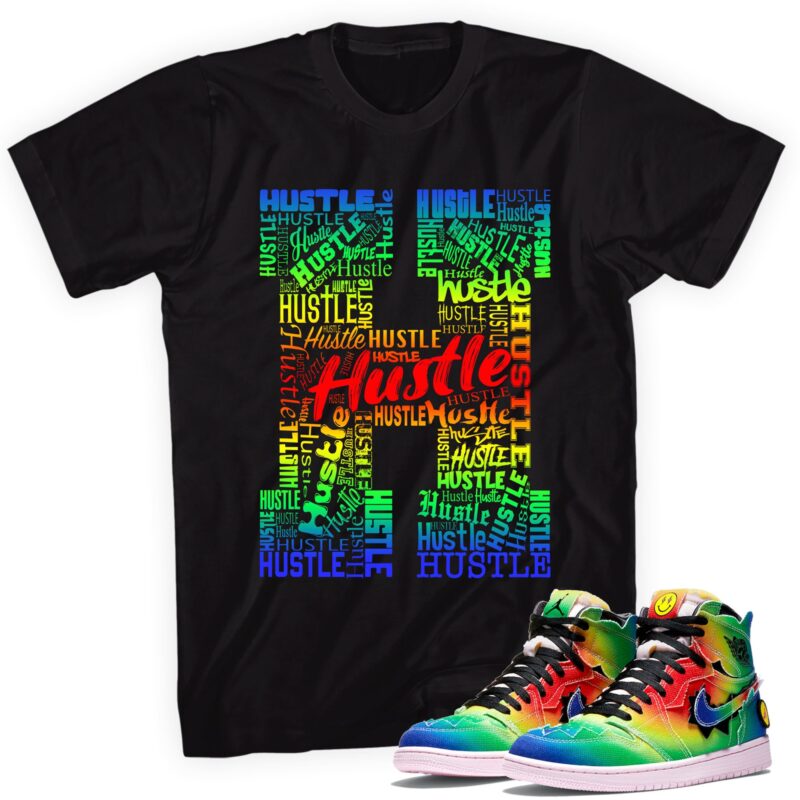 H for Hustle T-Shirt Made to Match Air Jordan 1 Retro High OG J. Balvin