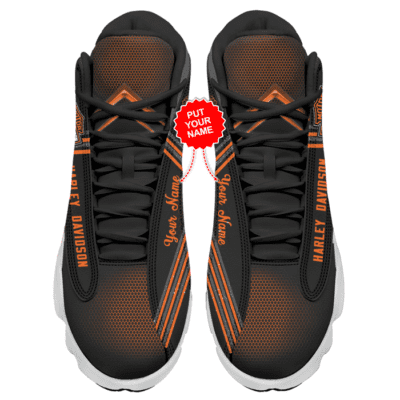 Harley Davidson Air Jordan 13 Custom Sneakers For Fans JD13389 2