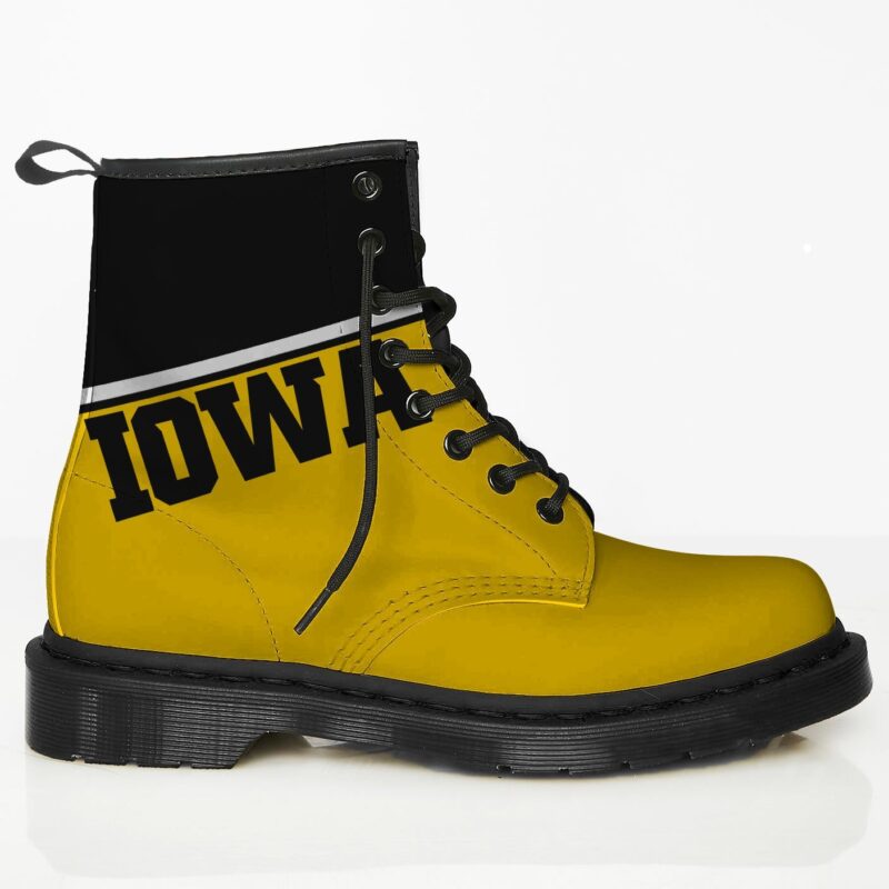 Iowa Custom Leather Boots For Fans