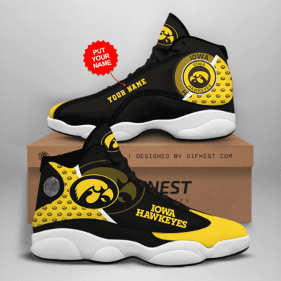Iowa Hawkeyes Air Jordan 13 Custom Sneakers For Fans JD13155