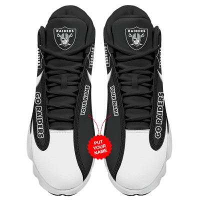 Las Vegas Raiders Air Jordan 13 Custom Sneakers For Fans JD13037 2
