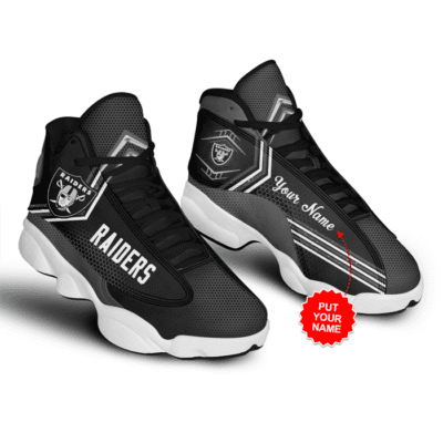Las Vegas Raiders Air Jordan 13 Custom Sneakers For Fans JD13384 1