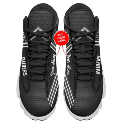 Las Vegas Raiders Air Jordan 13 Custom Sneakers For Fans JD13384 2