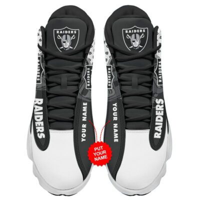 Las Vegas Raiders Air Jordan 13 Custom Sneakers For Fans JD13388 2