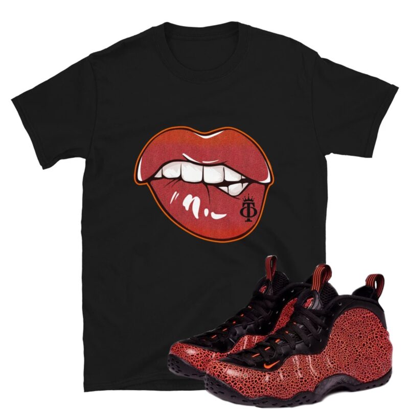 Lava Lips T-Shirt Matches Air Foamposite One "Lava" 2020 Matching Outfits