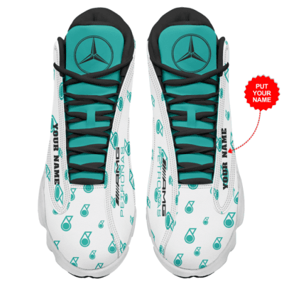 Mercedes Amg Petronas F1 Air Jordan 13 Custom Sneakers For Fans JD13004 2