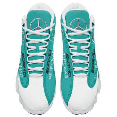Mercedes Amg Petronas F1 Air Jordan 13 Custom Sneakers For Fans JD13006 2
