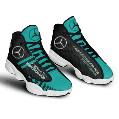 Mercedes Amg Petronas F1 Air Jordan 13 Custom Sneakers For Fans JD13009 1