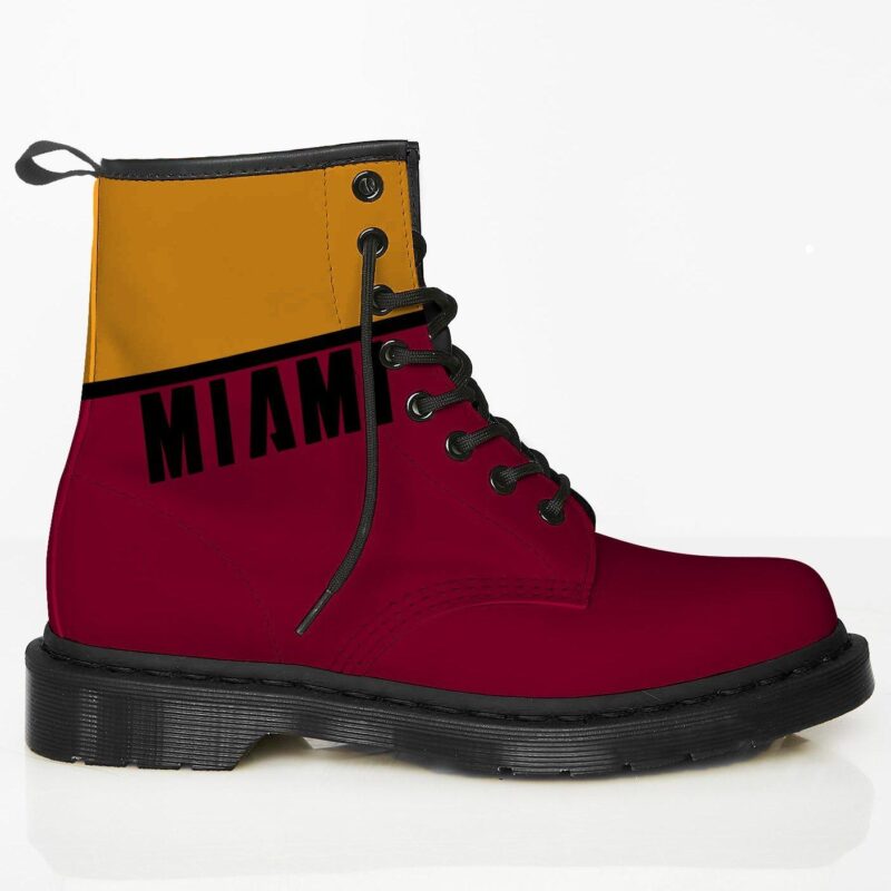 Miami Custom Leather Boots For Fans