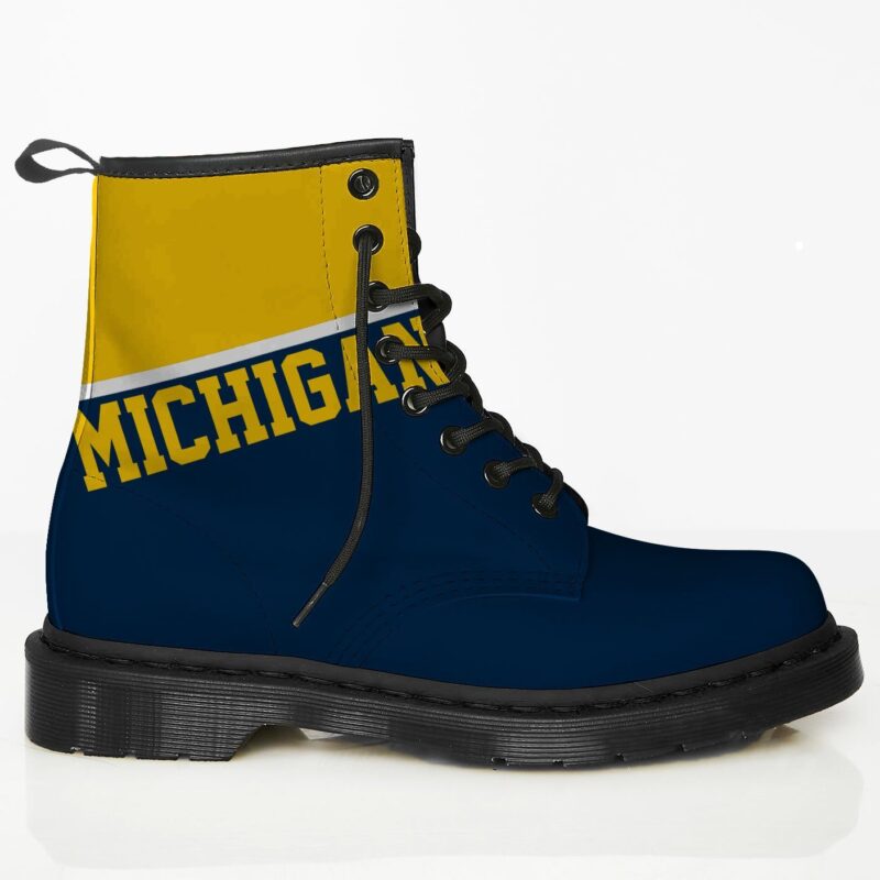 Michigan Custom Leather Boots For Fans