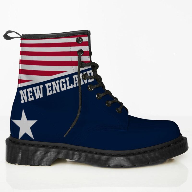 New England Custom Leather Boots For Fans