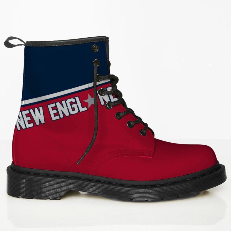 New England Custom Leather Boots For Fans