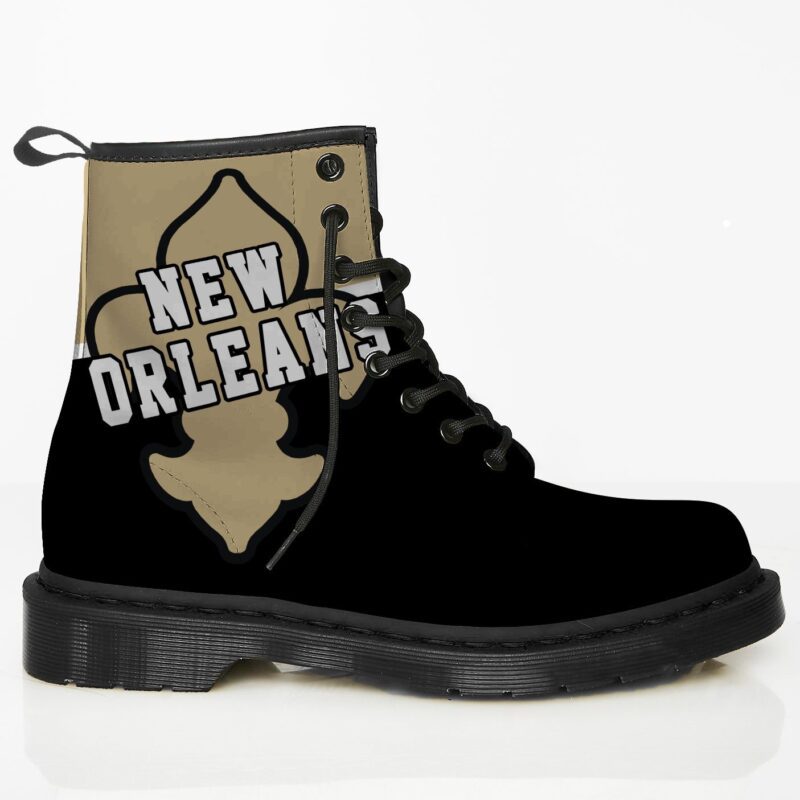 New Orleans Custom Leather Boots For Fans