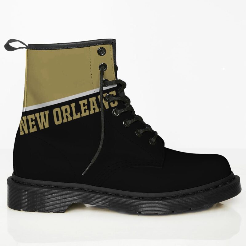 New Orleans Custom Leather Boots For Fans