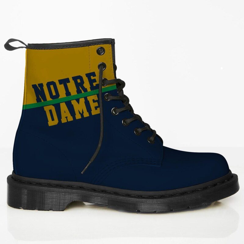 Notre Dame Custom Leather Boots For Fans