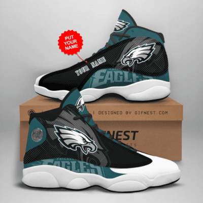 Philadelphia Eagles Air Jordan 13 Custom Sneakers For Fans JD13225