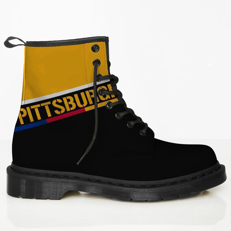 Pittsburgh Custom Leather Boots For Fans