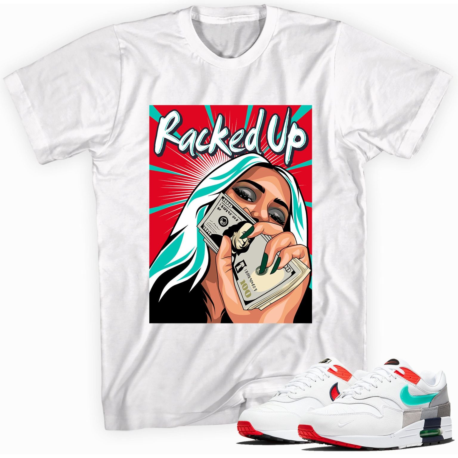 Racked Up Sneaker Shirt Made to Match Air Max 1 Evolution of Icons