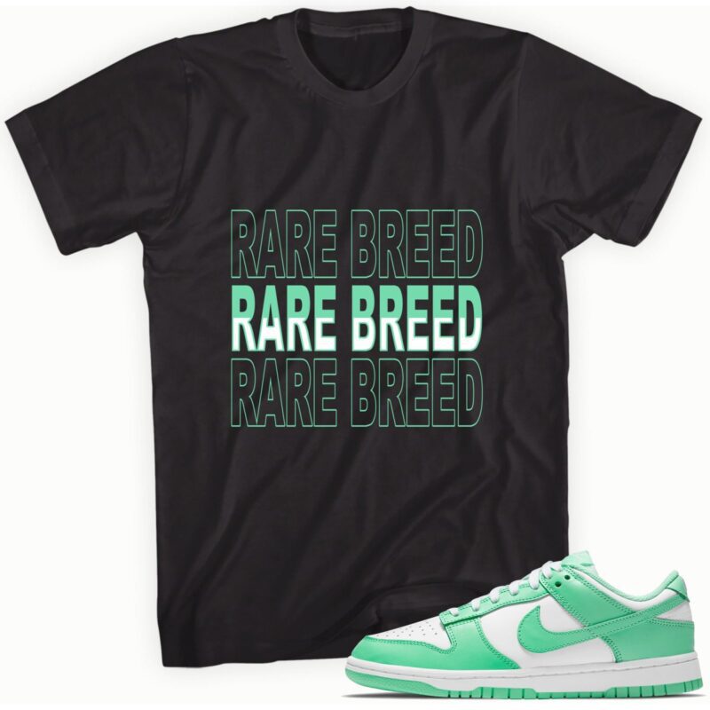 Rare Breed Adult Unisex T Shirt Made to Match Dunk Low Green Glow 1