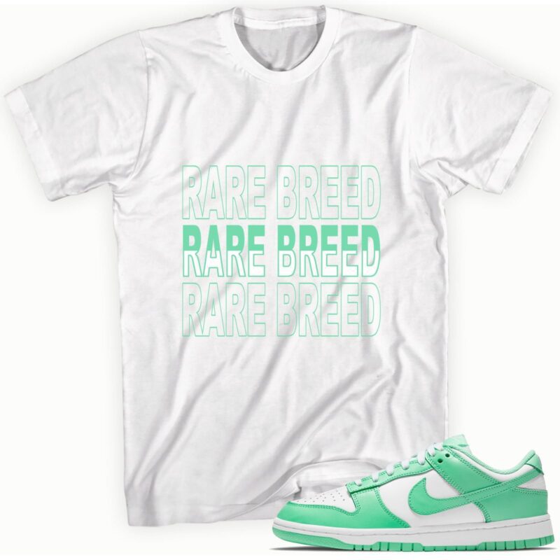 Rare Breed Adult Unisex T-Shirt Made to Match Dunk Low Green Glow