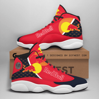 Red Bull Racing Air Jordan 13 Custom Sneakers For Fans JD13007