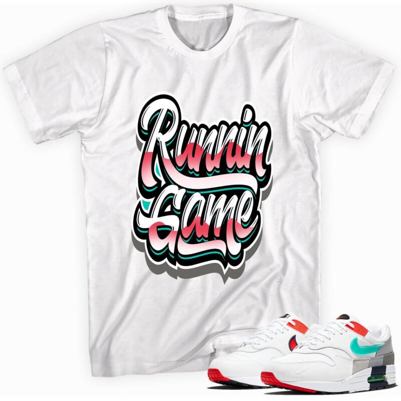 Runnin Game Sneaker Shirt Made to Match Air Max 1 Evolution of Icons