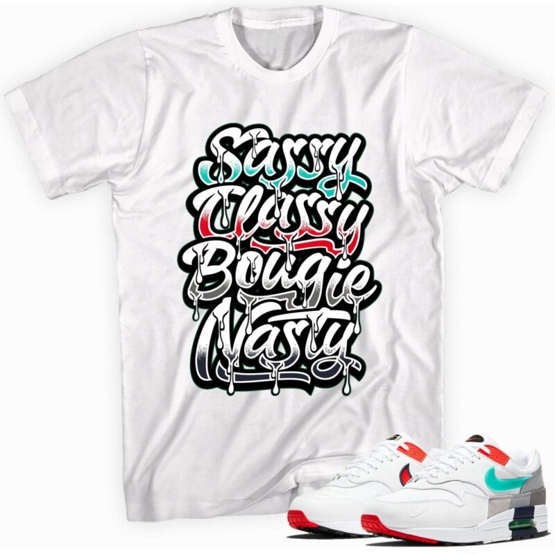 Sassy Classy Sneaker T-Shirt Made to Match Air Max 1 Evolution of Icons T-Shirt -