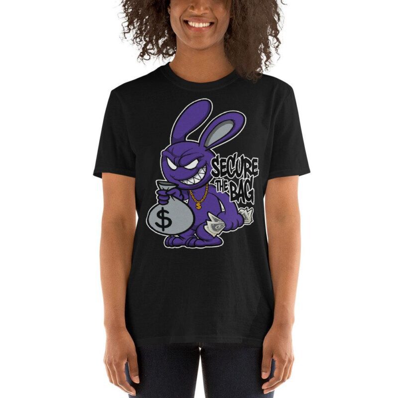 Secure The Bag Rabbit Sneaker T Shirt Made for Air Jordan 12 Retro Concord Matching Outfits 1