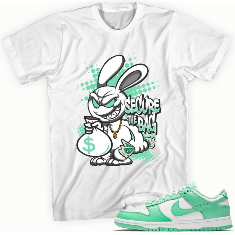 Secure the Bag Adult Unisex T-Shirt Made to Match Dunk Low Green Glow