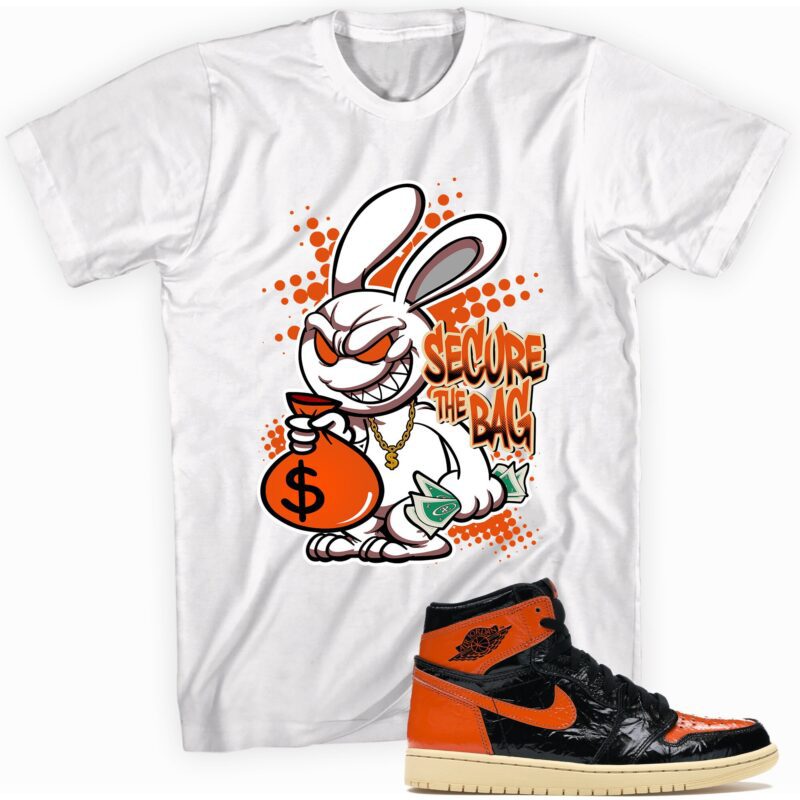 Secure the Bag Sneaker T Shirt Made for Air Jordan 1 Retro High OG Dark Mocha Matching Outfits 1