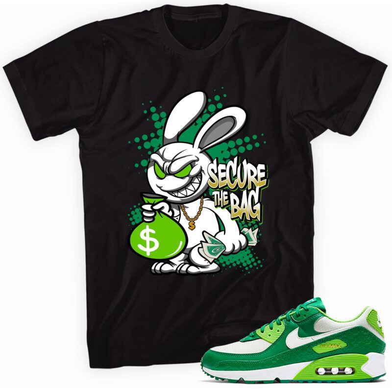 Secure the Bag Sneaker T-Shirt Made for Air Max 90 St. Patricks Day 2021 Matching Outfits