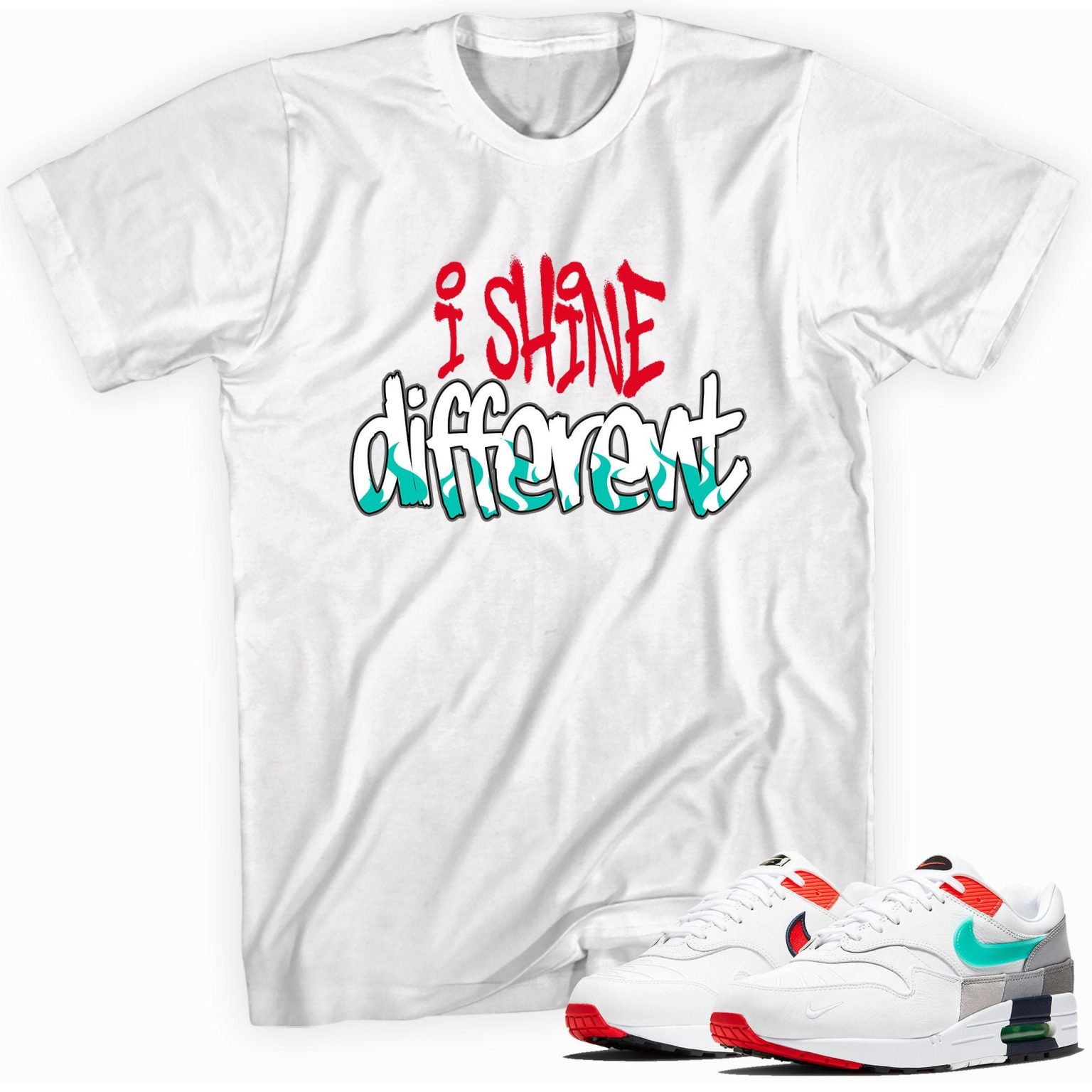 Shine Different Sneaker Shirt Made for Air Max 1 Evolution of Icons - Unisex T-Shirt - Matching Outfits