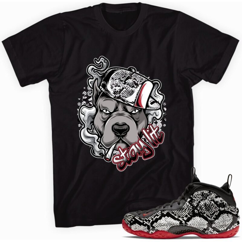 Stay Lit Sneaker Shirt Made to Match Air Foamposite One Albino Snakeskin