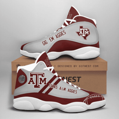 Texas A&M Aggies Air Jordan 13 Custom Sneakers For Fans JD13111