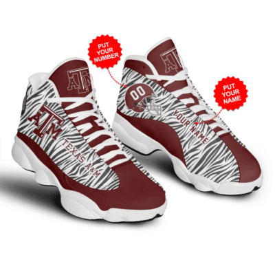 Texas AM Aggies Air Jordan 13 Custom Sneakers For Fans JD13112 1