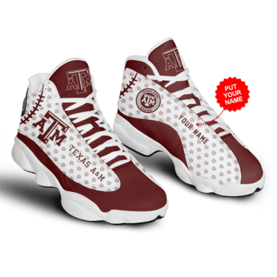 Texas AM Aggies Air Jordan 13 Custom Sneakers For Fans JD13113 1