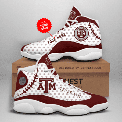 Texas A&M Aggies Air Jordan 13 Custom Sneakers For Fans JD13113